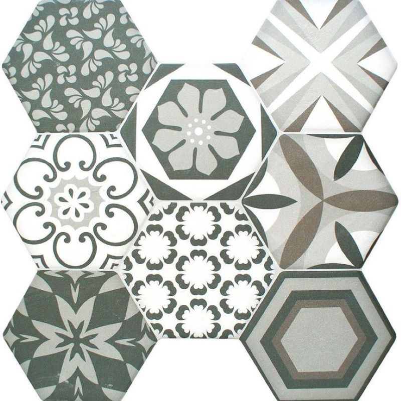 Mẫu gạch bông màu sắc và họa tiết đơn giản