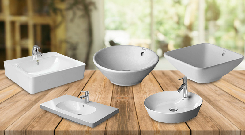 các loại chậu rửa mặt phổ biện hiện nay