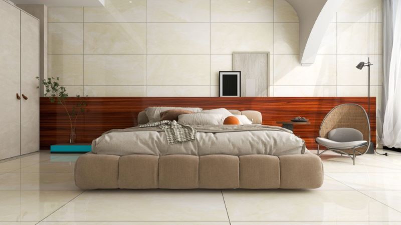 Gạch ốp tường tông màu vàng