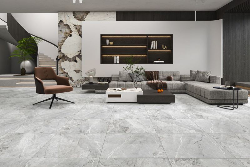 Chọn màu gạch lát nền nhà theo gam màu trung tính