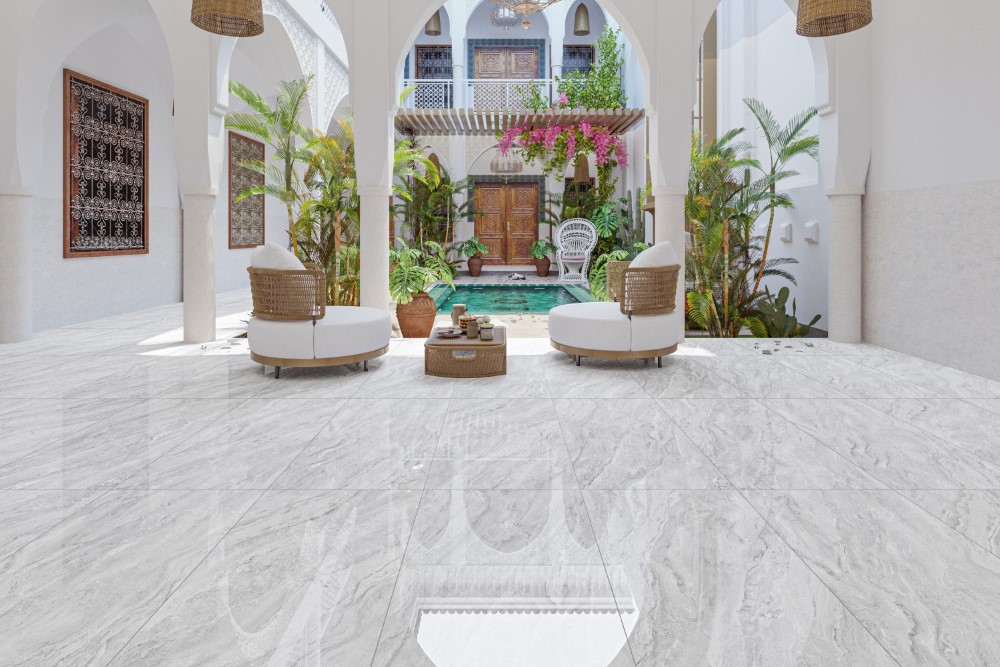 Ứng dụng của gạch Á Mỹ 21.A.612.3214 màu ghi xám