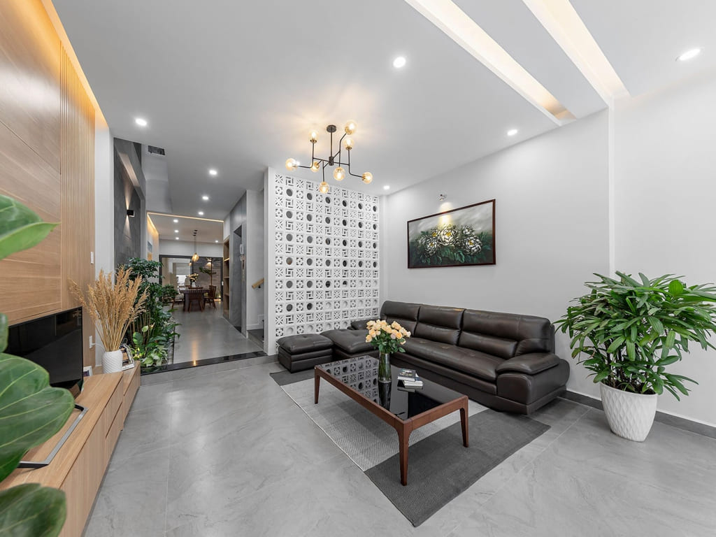 chọn phong cách lát nền phòng khách