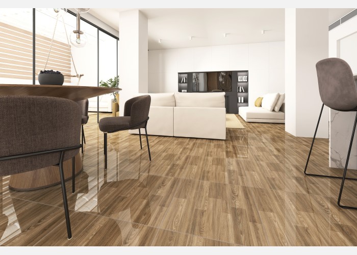 Gạch lát nền vân gỗ 60x60 phòng khách