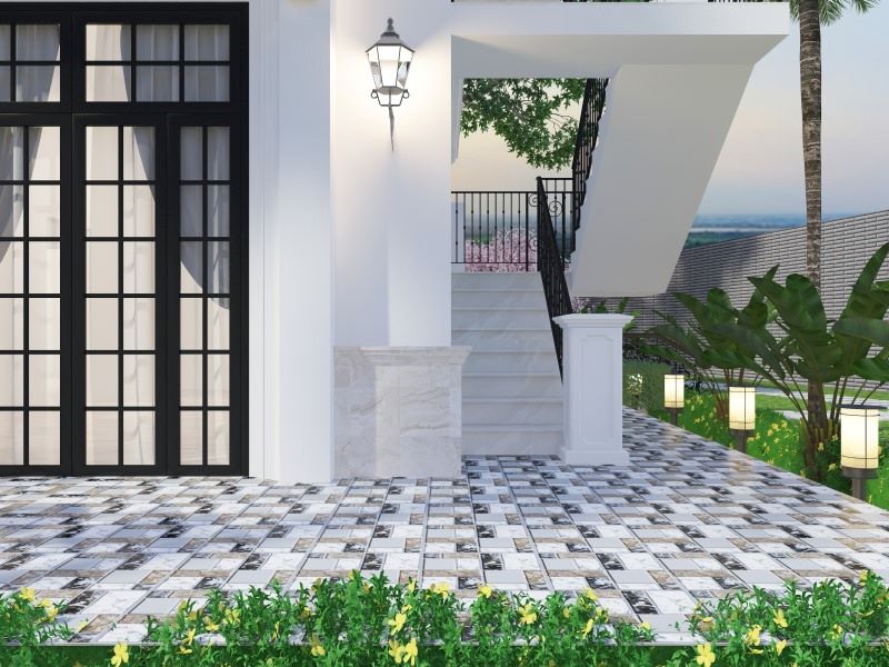 Mẫu gạch hình học