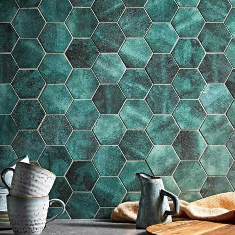 gạch mosaic lục giác