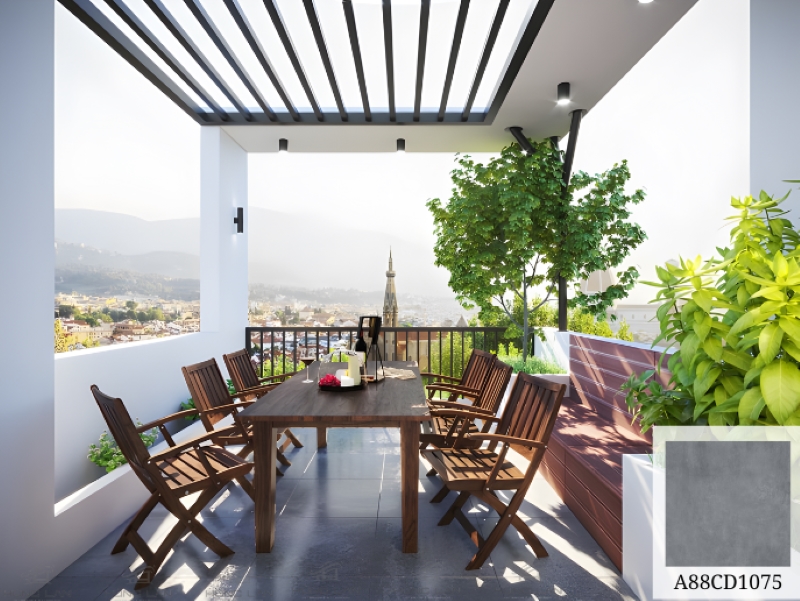 Gạch Taicera G63425 vân đá màu kem nhạt thanh lịch, xương porcelain rắn chắc 