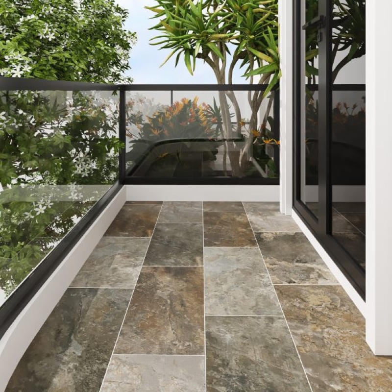 Gạch lát ban công vân đá