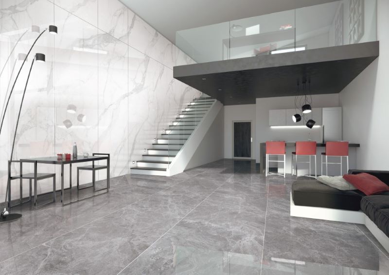 Mẫu gạch lát nền màu xám đến từ Trung Quốc