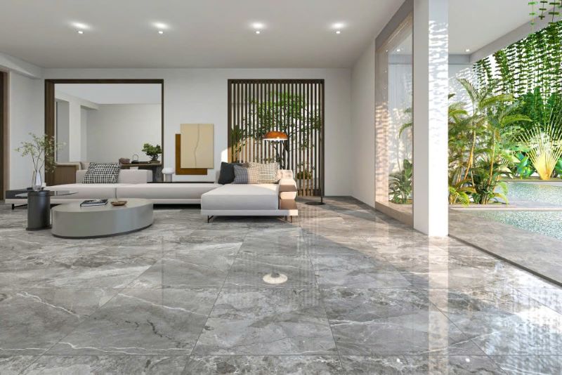 Gạch Á Mỹ 21.B.660.5625 - mẫu gạch lát phòng khách vân đá marble đẹpl, hiện đại