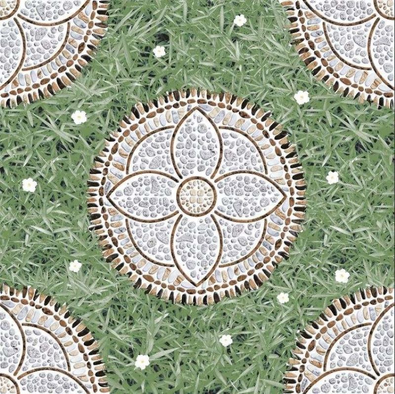 Mẫu gạch giả cỏ Viglacera SH468 tông màu xanh gần gũi với thiên nhiên