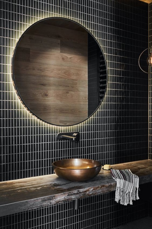 Gạch mosaic ốp lát phòng tắm