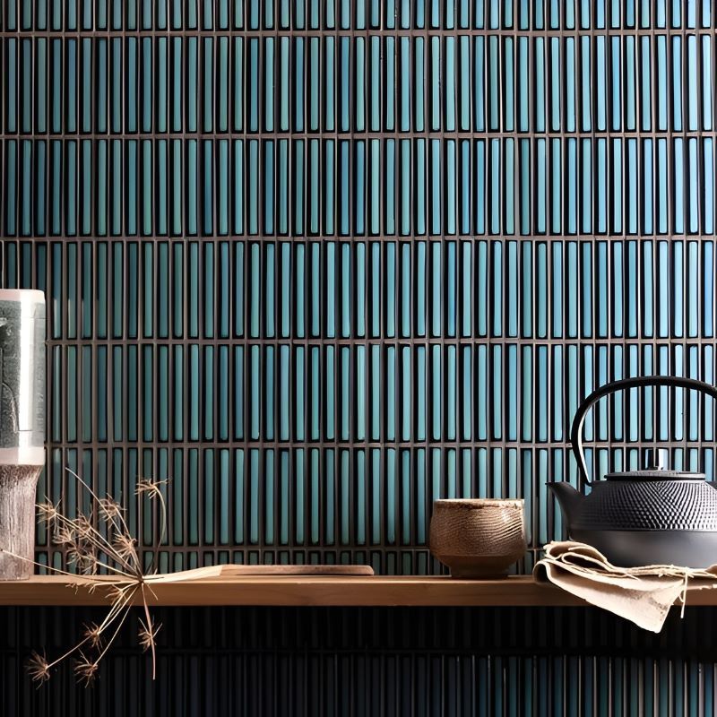 gạch thẻ mosaic ốp tường 