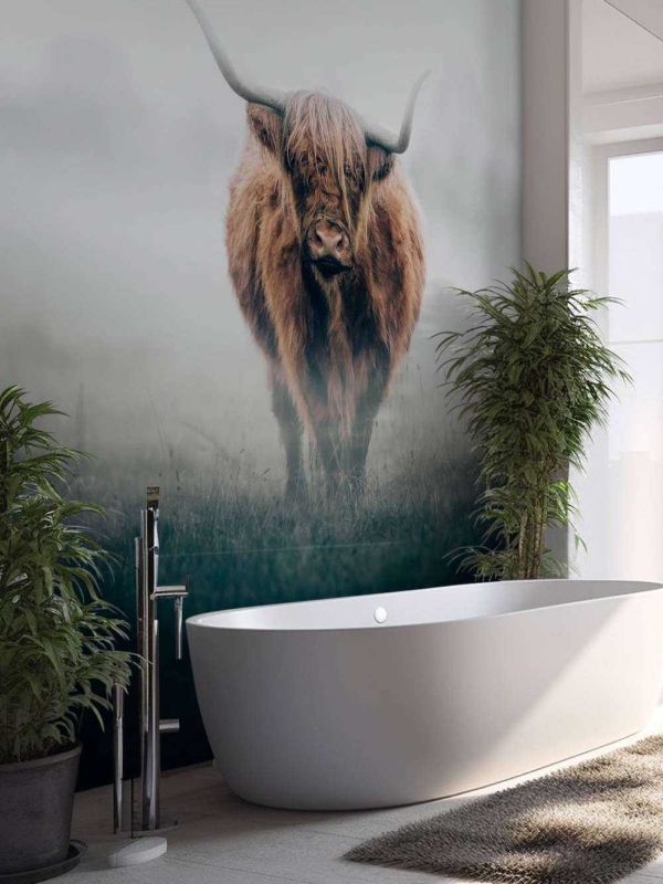 Mẫu gạch trang 3d ốp tường phòng khách