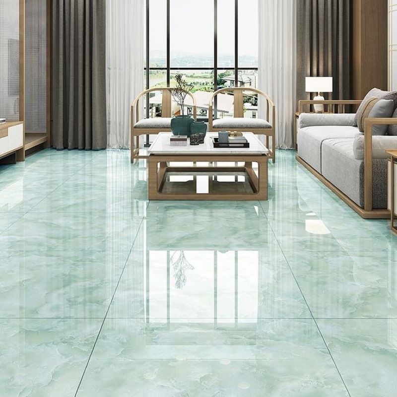 Mẫu gạch màu xanh ngọc bích cho người mệnh Mộc