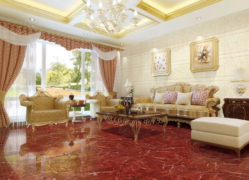 Mẫu gạch màu đỏ cho người mệnh Hỏa