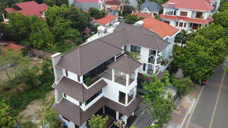 Thiết kế nhà 3 tầng mái nhật