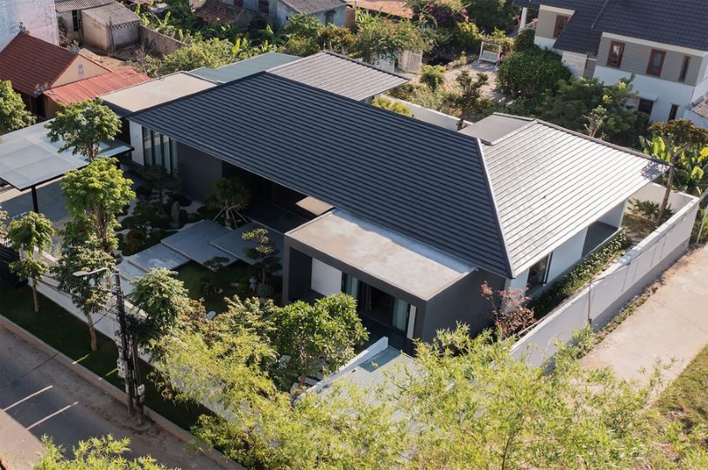 Thiết kế mái nhật kết hợp ngói phẳng