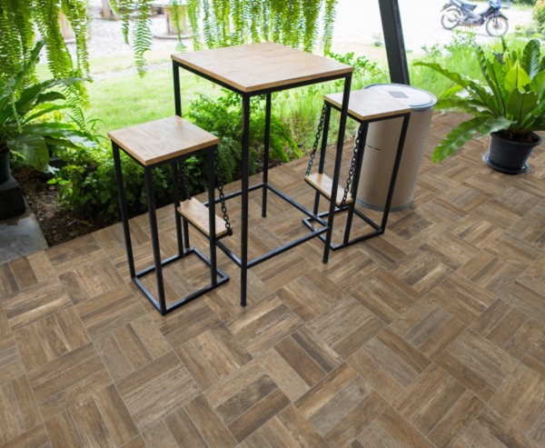 Lát gạch giả gỗ theo kiểu xương cá 3