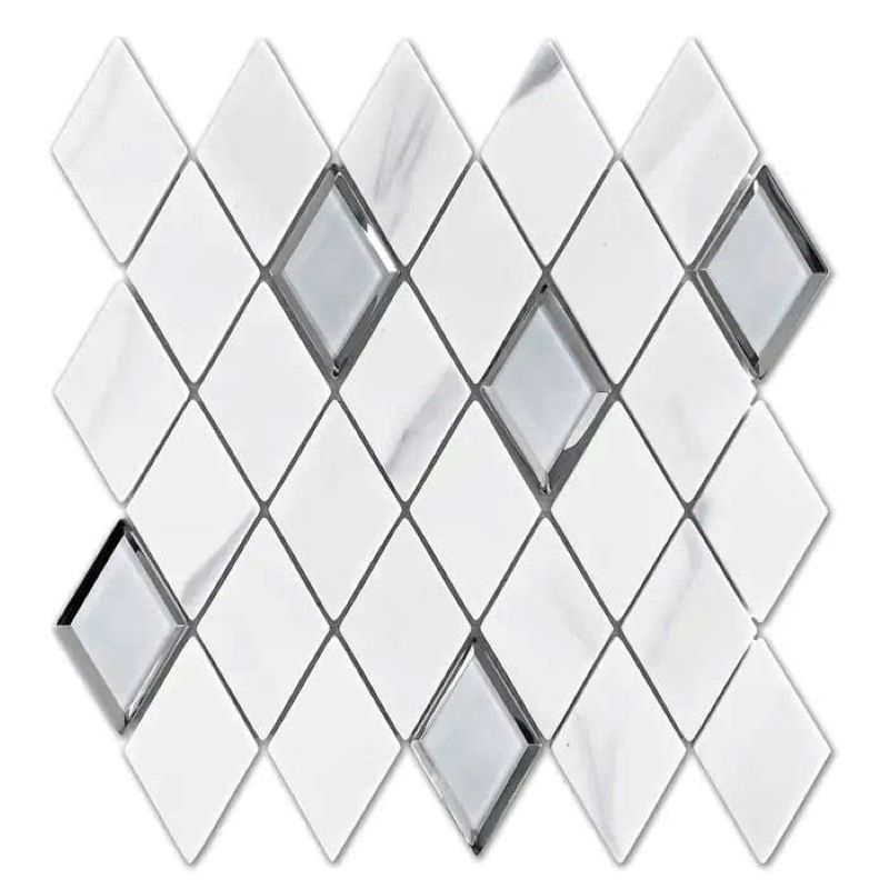 Gạch hình thoi ốp hình mũi tên truyền thống