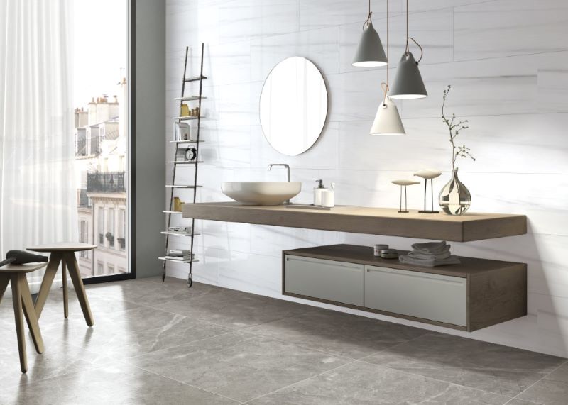 Kết hợp các loại bề mặt  gạch khác nhau