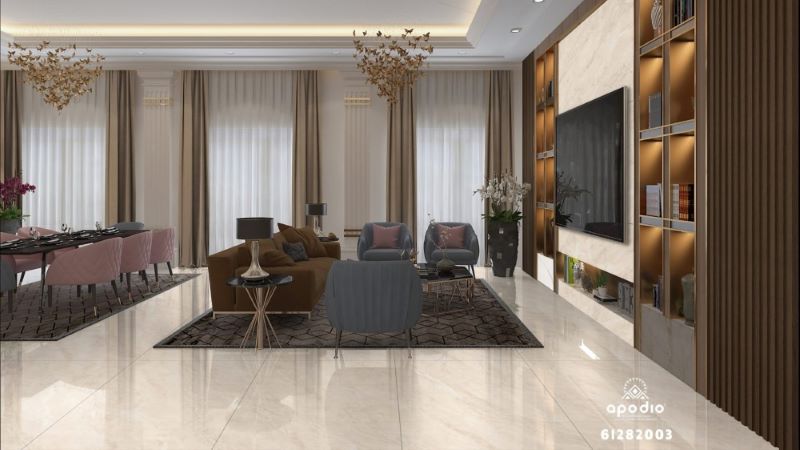 Tập trung vào một bảng màu phù hợp với thiết kế nội thất