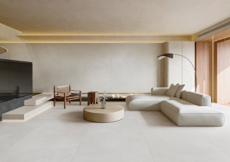 Gạch 90x180 Trung Quốc HLTQ918012EL vân xi măng tối giản, công nghiệp