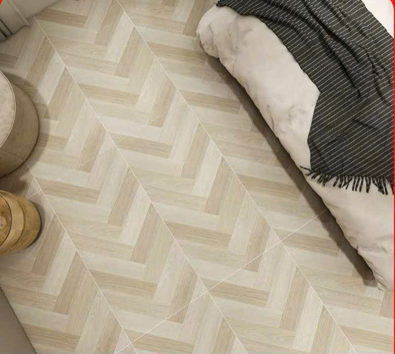 Gạch họa tiết xương cá tông sáng