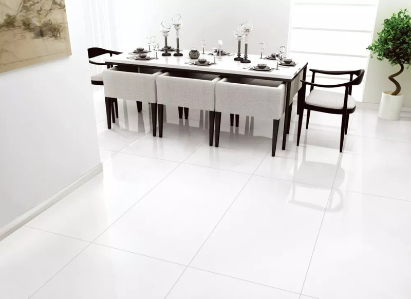 Mẫu gạch Trung Quốc 60x120 HLTQ612029EL  màu trắng trơn, men mát giúp căn phòng trở nên thoáng đãng