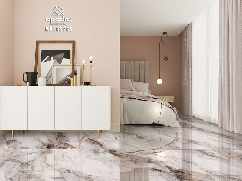 Màu sắc gạch phù hợp với tổng thể thiết kế của ngôi nhà