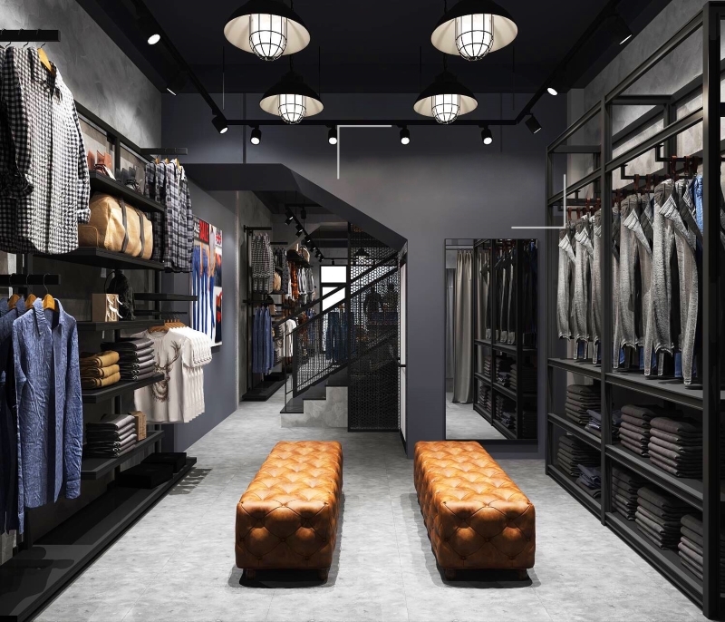 Thiết kế showroom và cửa hàng thời trang mang dấu ấn công nghiệp độc đáo
