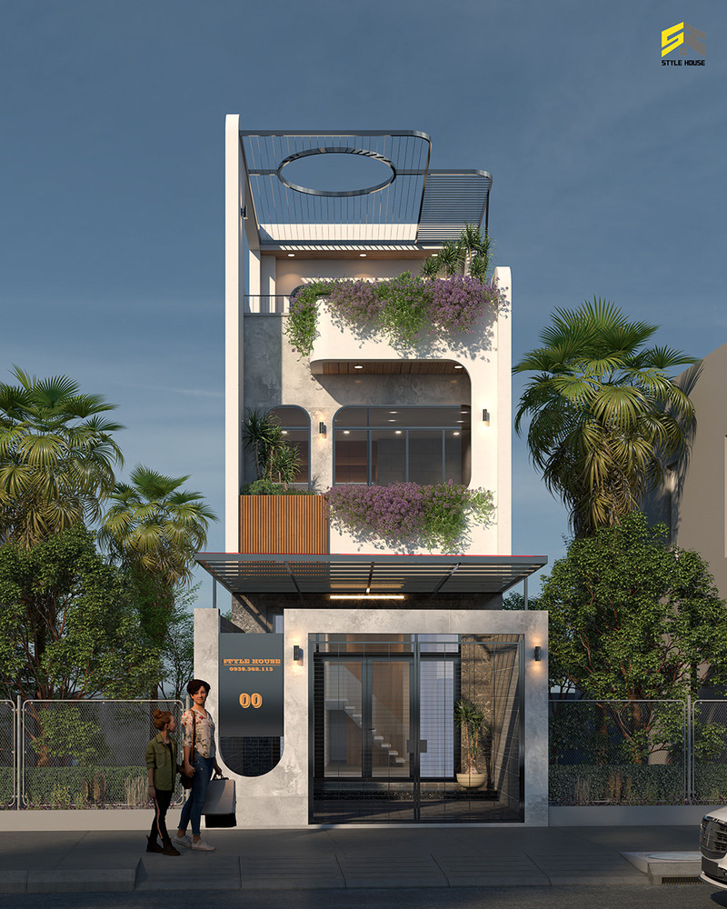 Thiết kế nhà phố phong cách đương đại