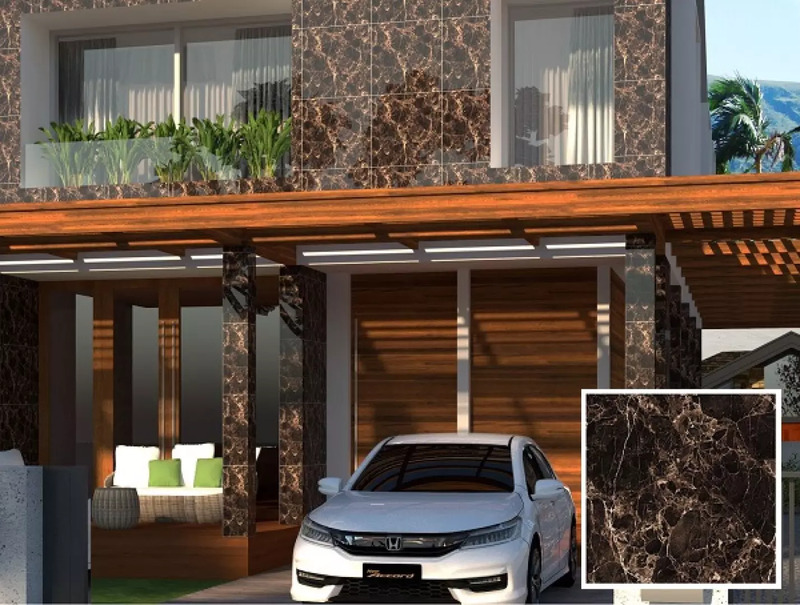 Chọn gạch hiện đại phù hợp ốp mặt tiền, ban công, sân thượng