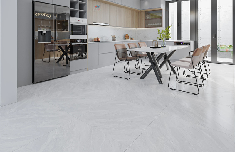 Chọn gạch hiện đại phù hợp phòng bếp