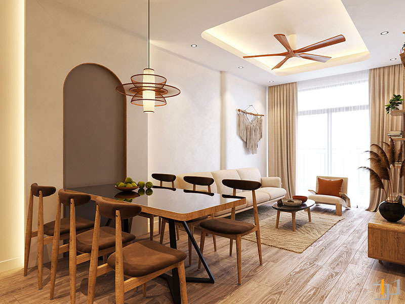 Thiết kế căn hộ chung cư  phong cách tối giản