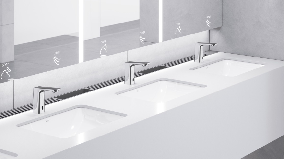 Vòi chậu nóng lạnh tự động INAX - Giải pháp hiệu quả cho các công trình công cộng