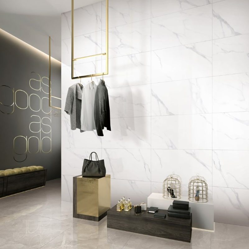 Gạch vân đá 40x80 mang đến vẻ sang trọng cho các không gian thương mại