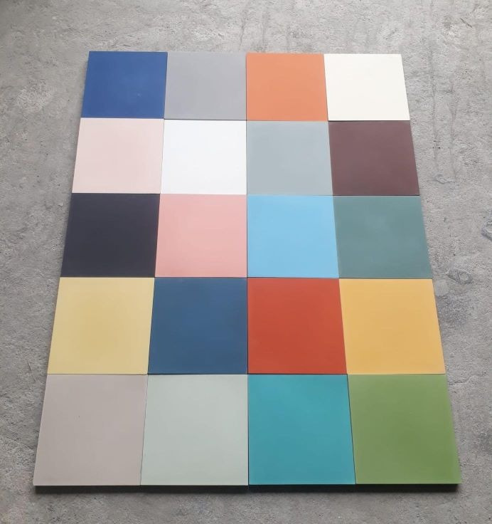 Mẫu gạch bông đơn sắc cho không gian tối giản nhưng đầy thẩm mỹ