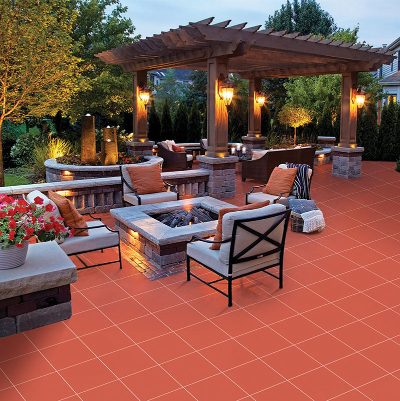 Gạch đỏ Cotto lát sân Viglacera