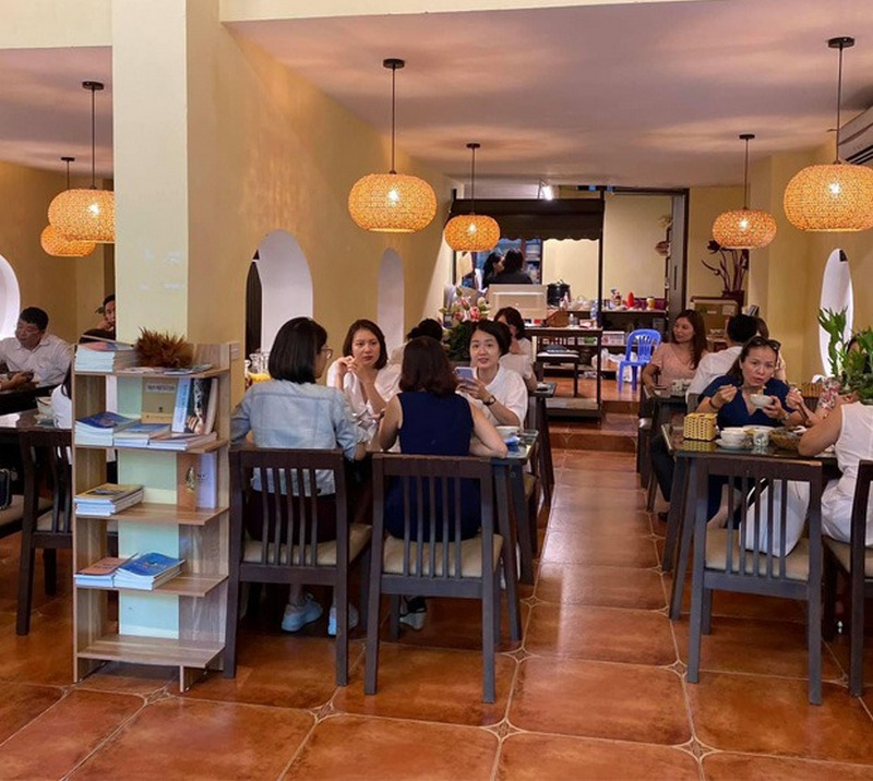 Gạch giả cổ Trung Quốc tại các không gian thương mại