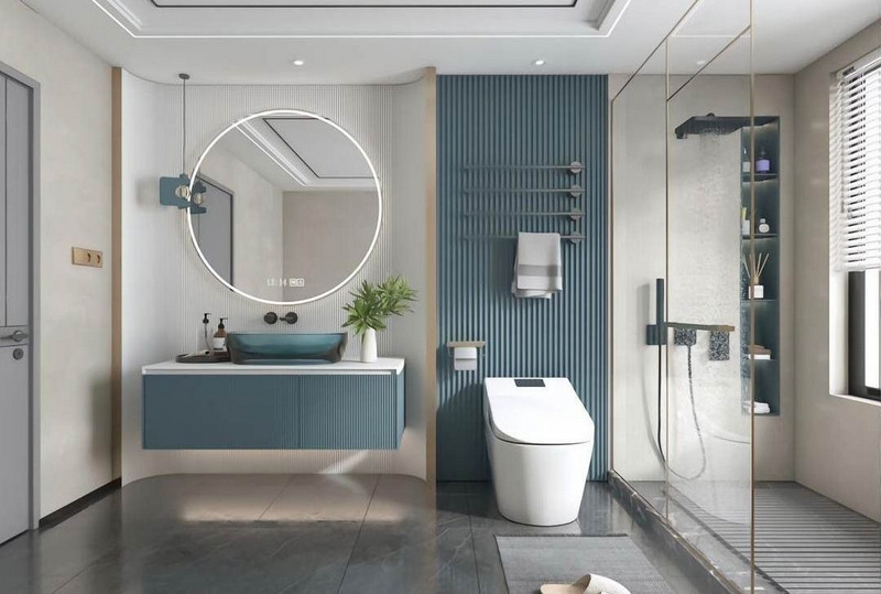 Gạch ốp lát phù hợp phòng tắm, nhà vệ sinh phong cách hiện đại