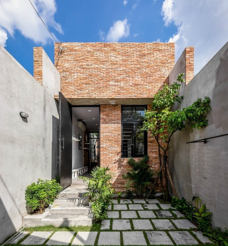 Gạch ốp mặt tiền gạch giả cổ