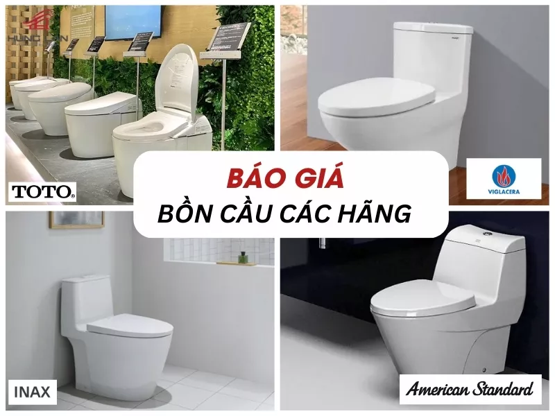 Báo Giá Bồn Cầu Các Thương Hiệu Mới Nhất 2025