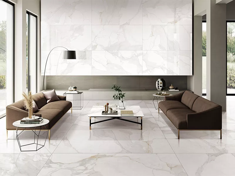 Gạch Lát Nền Màu Trắng Vân Khói: Vẻ Đẹp Tinh Tế Cho Mọi Không Gian