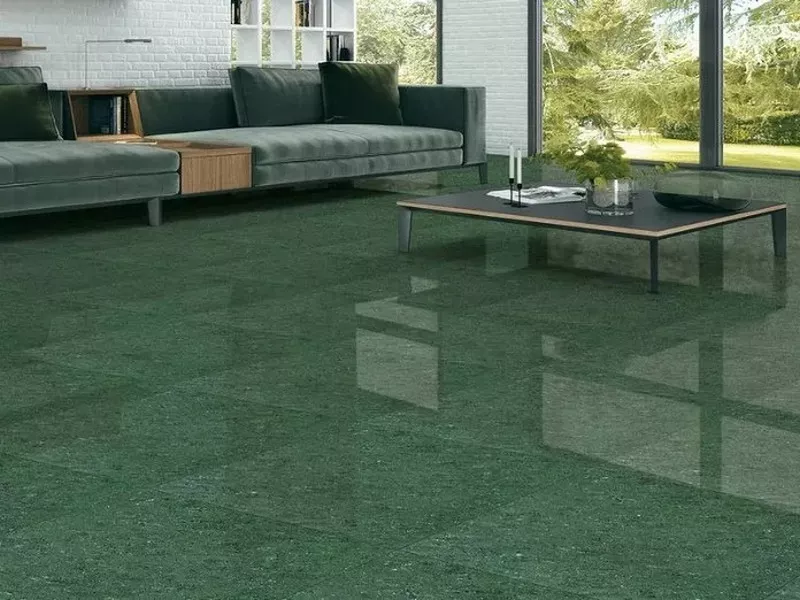 Gạch lát nền màu xanh ngọc - Vẻ đẹp tươi mới cho không gian hiện đại