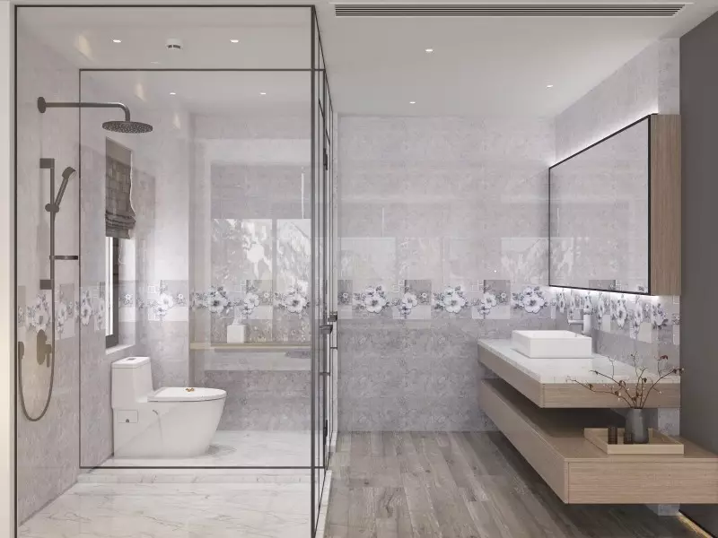 gạch ốp nhà vệ sinh 30x60 viglacera UB 3664A