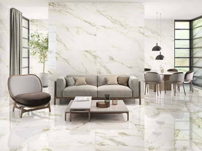Bộ Sưu Tập Gạch Ốp Tường Phòng Khách Đẹp Nhất 2025