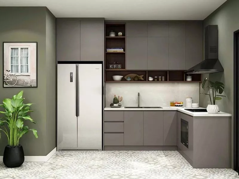 Các bí quyết biến căn bếp nhỏ trông rộng hơn với gạch ốp lát