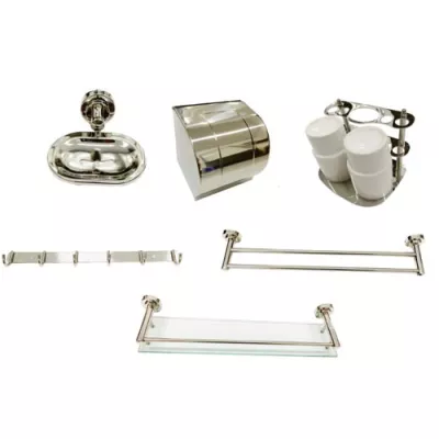 Bộ phụ kiện đế tròn 04 Inox 201 Shinko SH8504