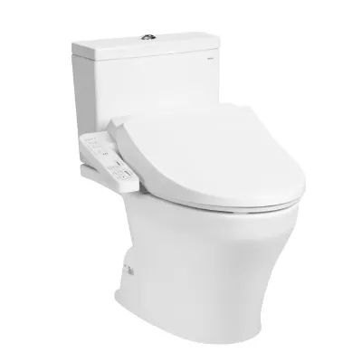 Bồn cầu 2 khối kèm nắp rửa điện tử TOTO CS326DW18