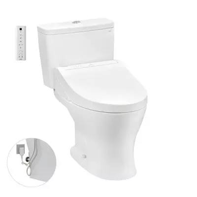 Bồn cầu 2 khối kèm nắp rửa điện tử TOTO CS735DW14